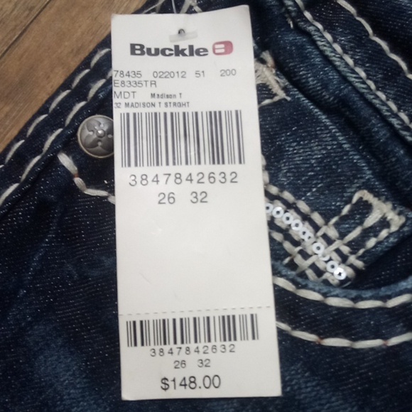 Rock Revival Women's 26 Dark Wash Straight Jeans NWT DEFECT - Picture 8 of 16